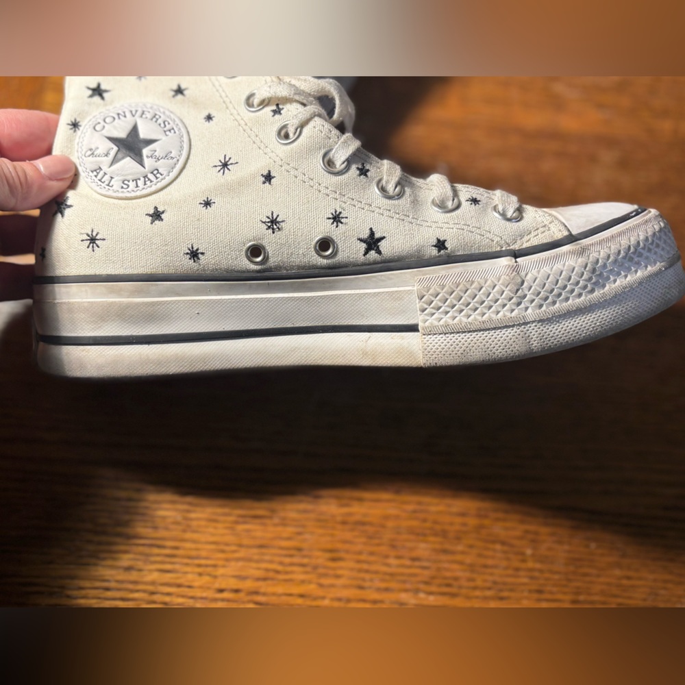 Converse High-Top Sneakers - Crystal Energy Platform White, 8 - Picture 8 of 10